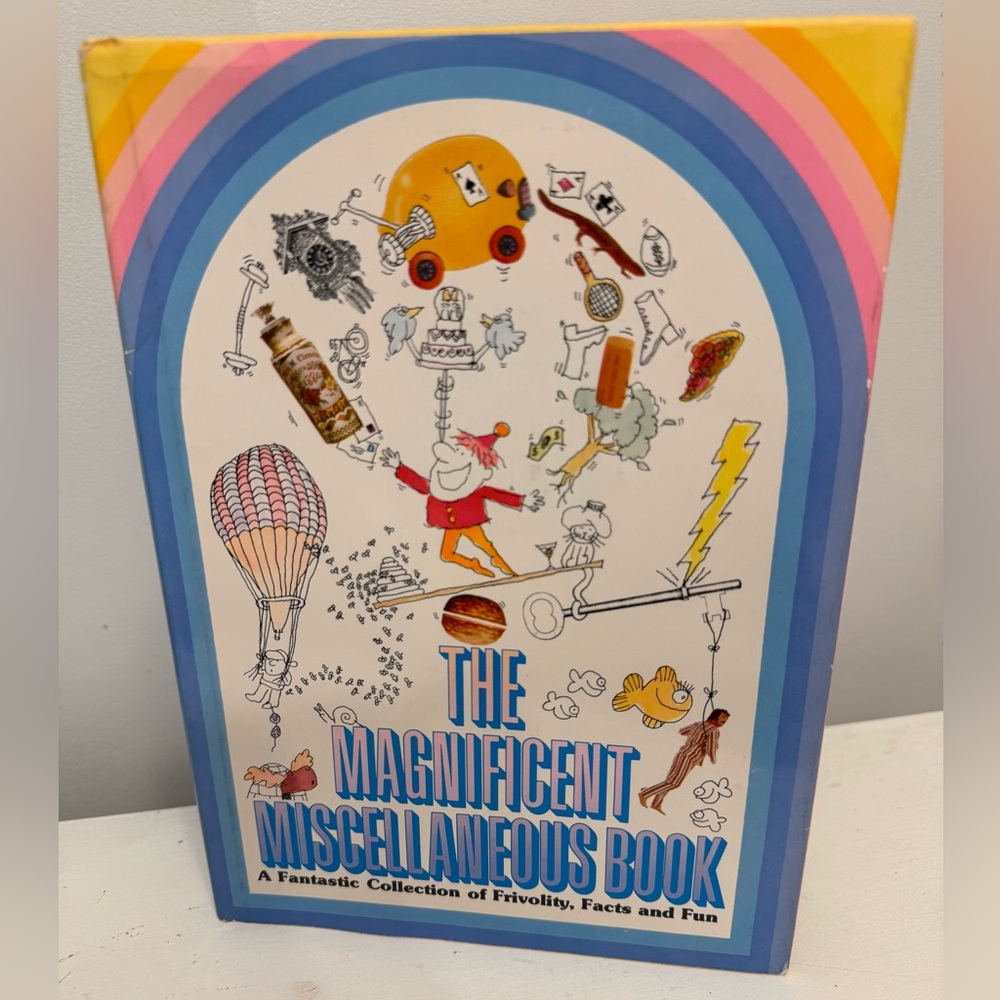 1970’s The Magnificent Miscellaneous Book by Hallmark fun unique colorful book